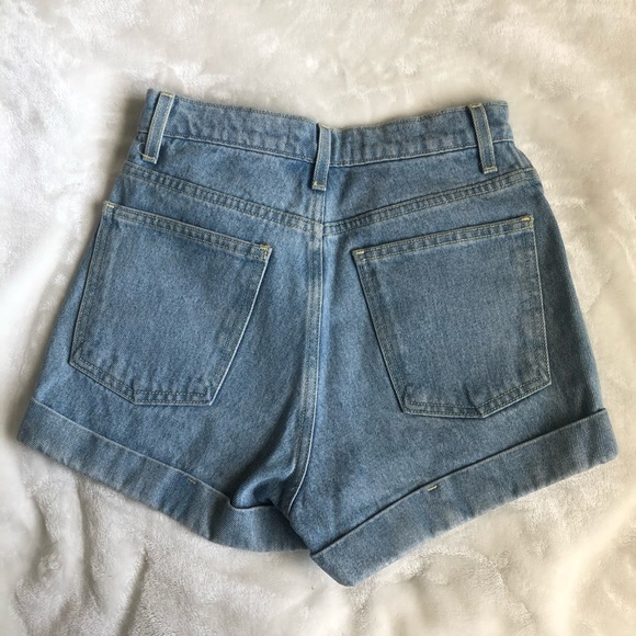 American Apparel High Waisted Jean Short - Picture 2 of 6